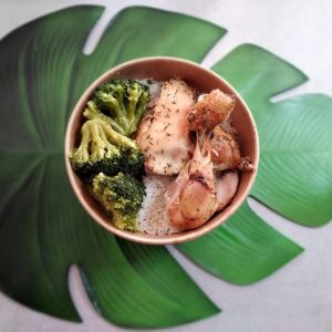 riz brocoli et blanc de poulet