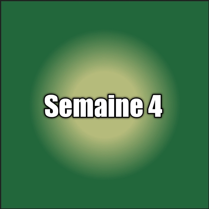 Semaine 4