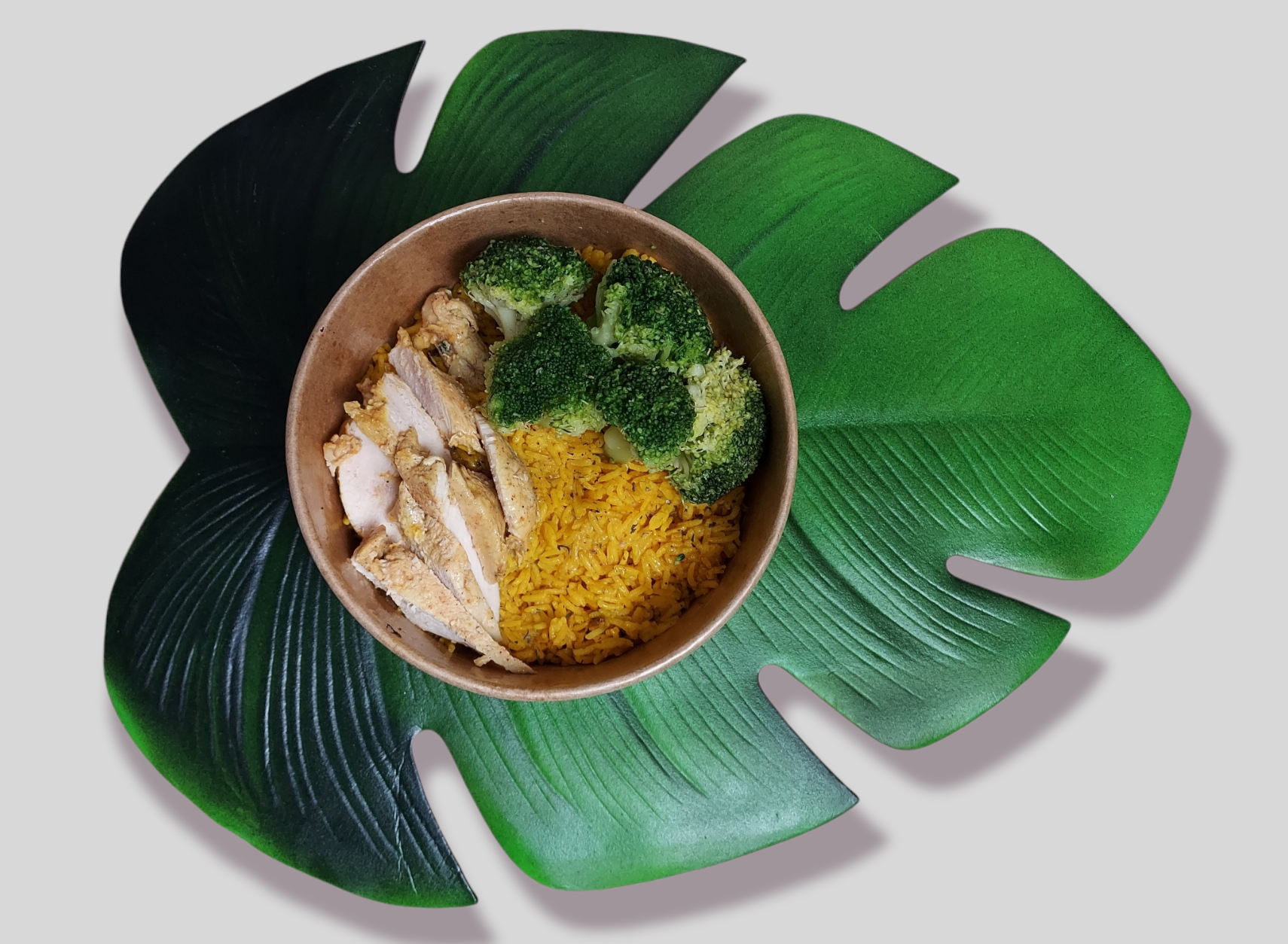 riz jaune b.poulet brocoli